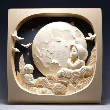 3D model Fly Me to the Moon Poppo and the Enormous Poppo Towards (STL)